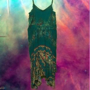 Asymmetrical Dark Teal Dress 🦋🌎🍃💧